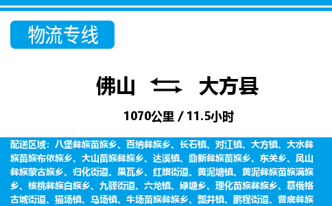 佛山到大方縣物流專線_佛山至大方縣物流公司_佛山到大方縣貨運(yùn)專線